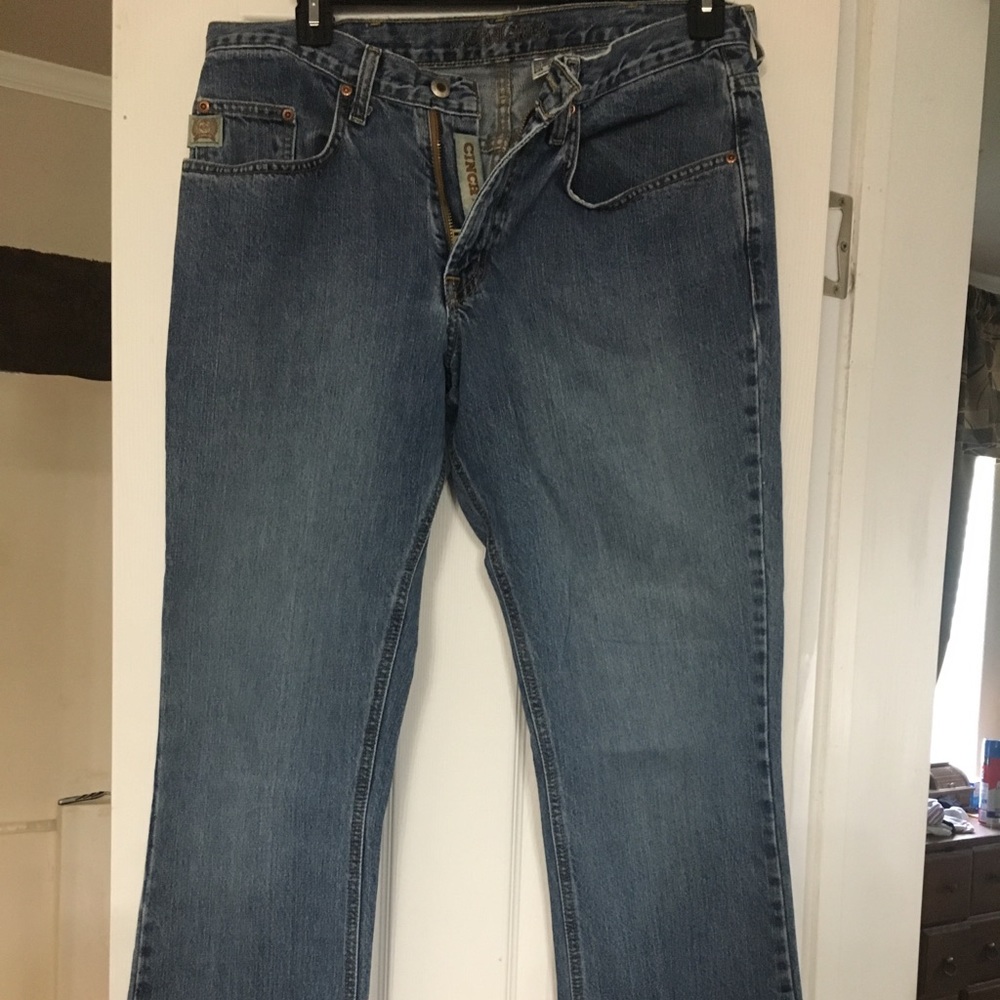 Men’s Relaxed Cinch 33x36 Dooley Jeans stonewash